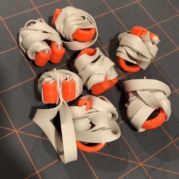 NWOT 7. new orange waterproof swimming nose plugs on elastic - Picture 9 of 13